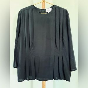 Steven Alan Silk Pleated Redwood Blouse